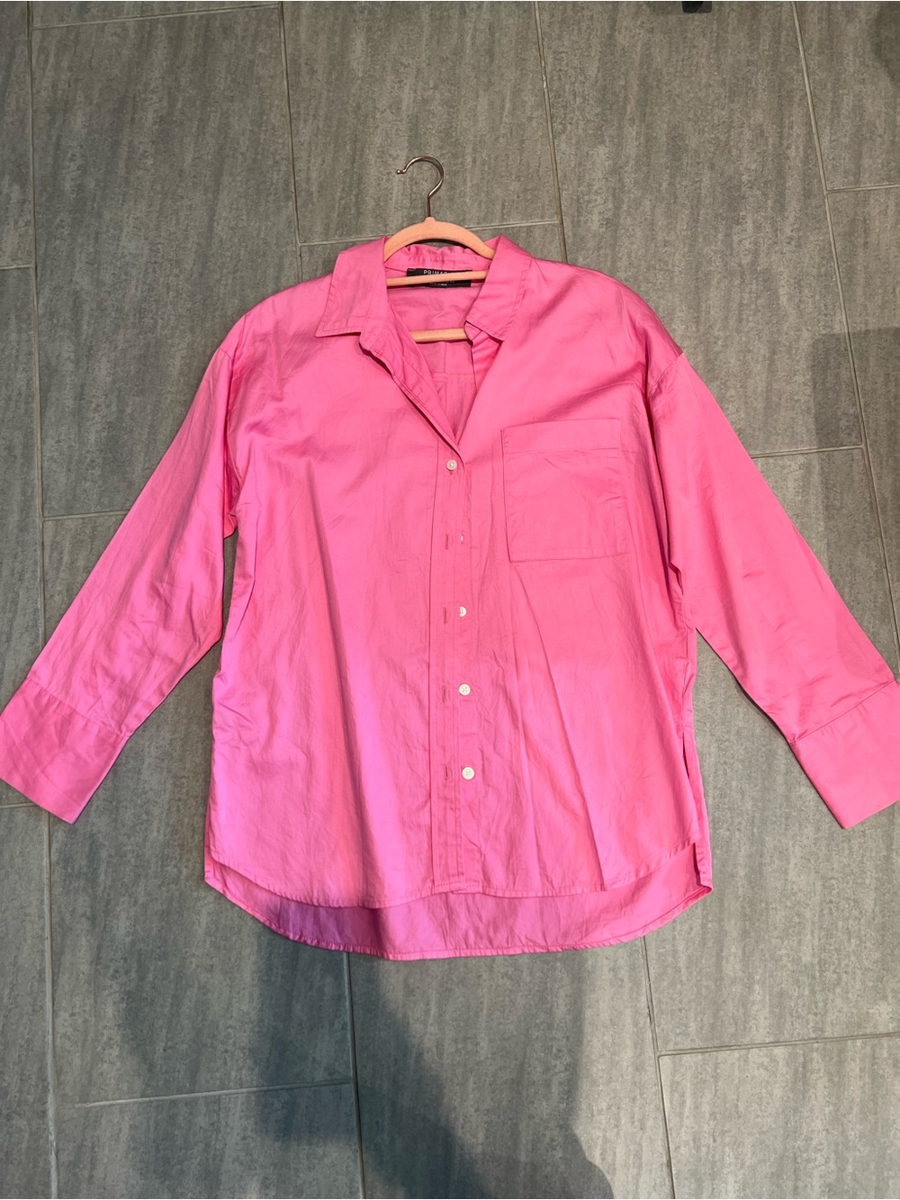 Primark Hot Pink Women's Button-Down Shirt
